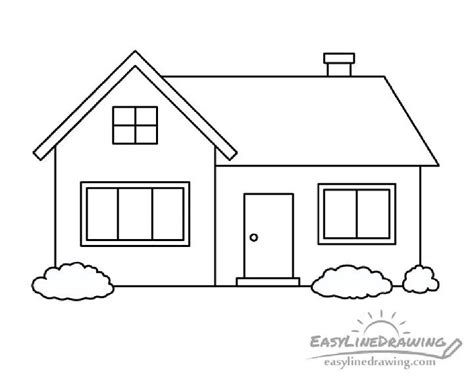 bahay drawing with color|21 Easy House Drawing Ideas .